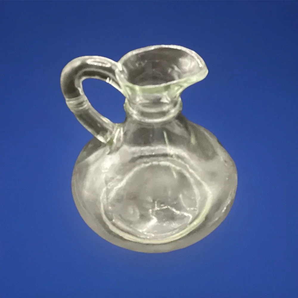 Cruet Vintage Glass Vinegar Oil w/ Glass Stopper‎ 5.5